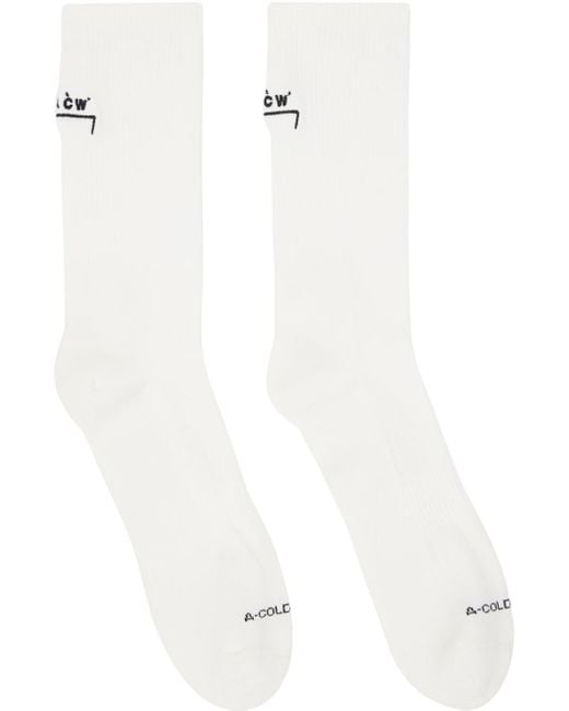 A_COLD_WALL* * Off-white Bracket Socks for men