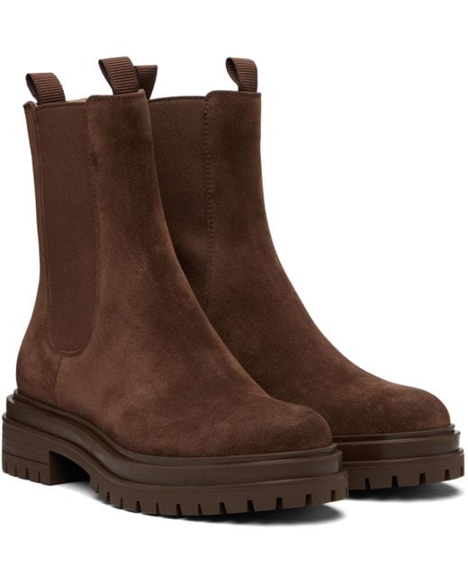 Gianvito Rossi Brown Chester Chelsea Boots