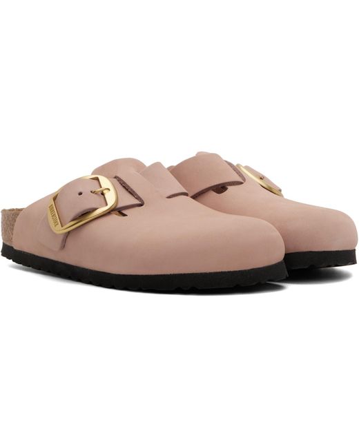Birkenstock Black Narrow Boston Big Buckle Slip-On Loafers