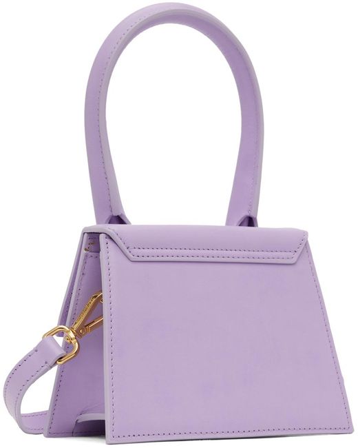 Jacquemus Purple Le Papier 'Le Chiquito Moyen' Bag