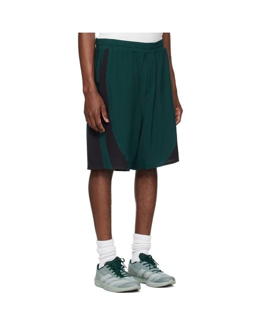 Y-3 Green Ultralight Woven Shorts for men