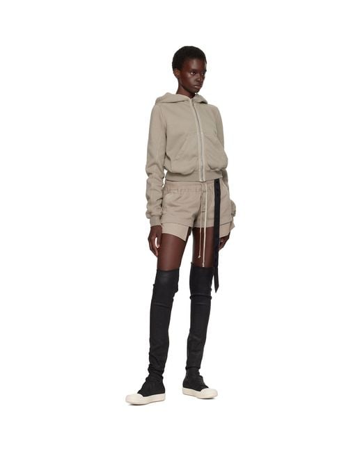 Rick Owens Natural Tower Small Hoodie
