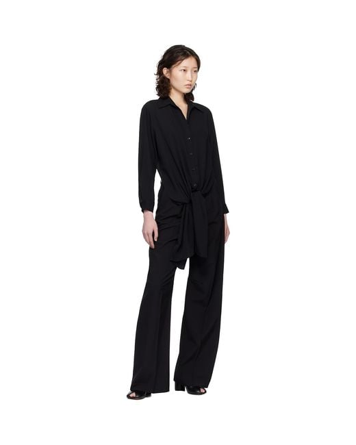 MM6 by Maison Margiela Black Dual-Wear Shirt