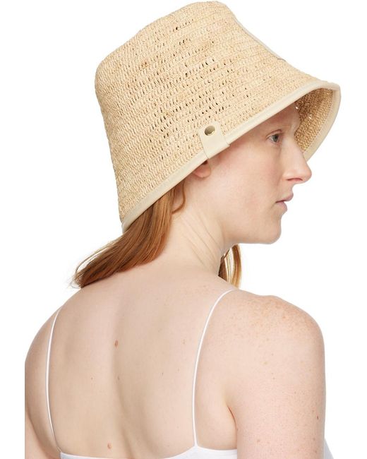 Jacquemus Natural Beige Les Classiques 'le Bob Soli' Beach Hat