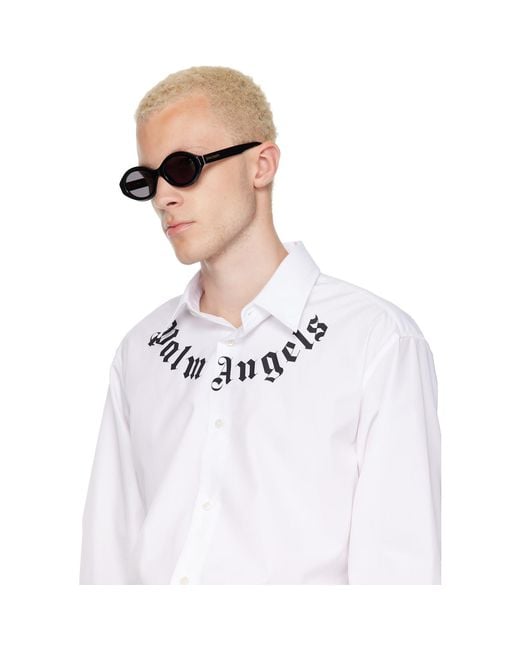 Palm Angels Gray Daly Sunglasses for men