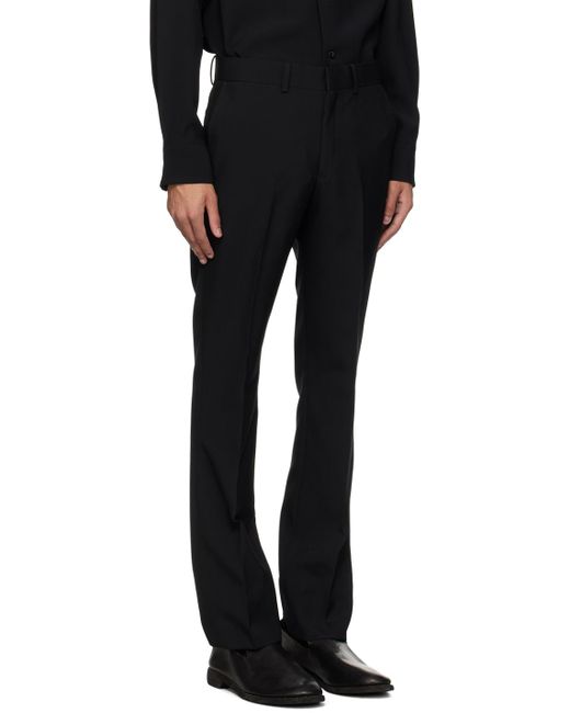 N. Hoolywood Black Slim-fit Trousers for men