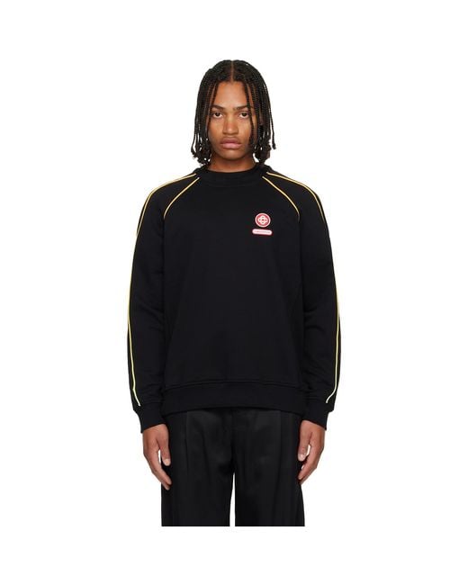 Casablanca Black Gradient Piping Raglan Sweatshirt for men