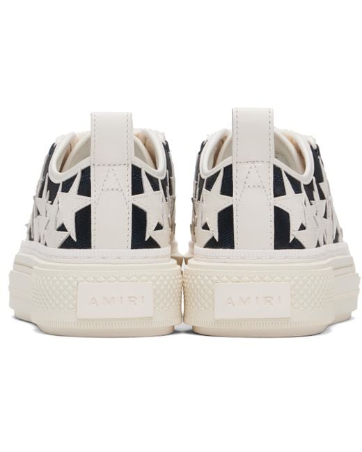 Amiri Black Denim Stars Court Low Sneakers