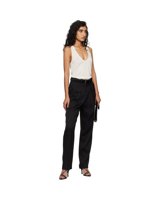 Loulou de Saison Black Alio Pleated Trousers