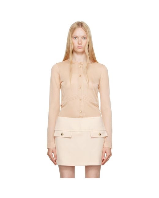 Tom Ford Natural Long Sleeve Cardigan