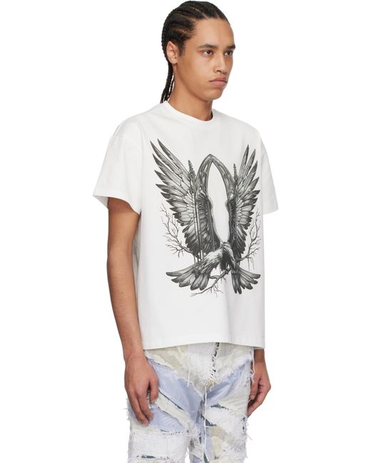 メンズ Who Decides War ホワイト Soaring Window 半袖Tシャツ Multicolor
