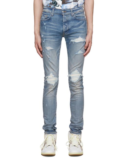 Amiri Mx1 Ultra Suede Jeans in Blue for Men | Lyst Australia
