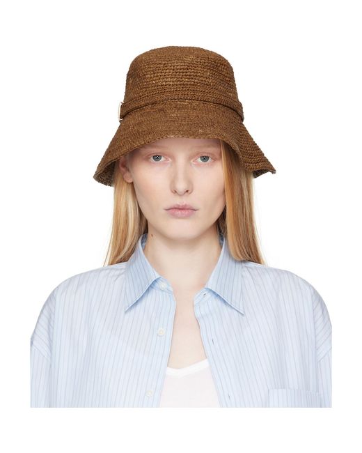Rag & Bone Brown Lela Rollable Bucket Hat