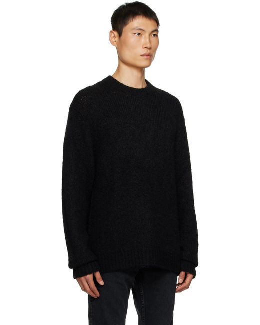Filippa K Black Heavy Sweater for men