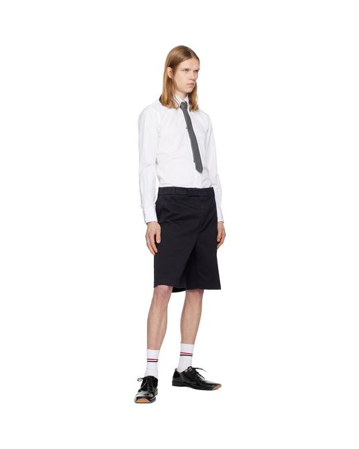 Thom Browne Black Thom E Twill Classic Tie for men
