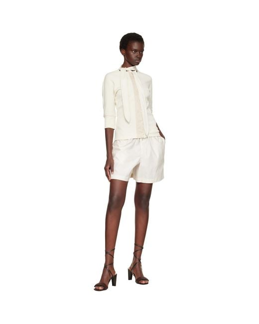 Lemaire Natural Off- Ascot T-Shirt
