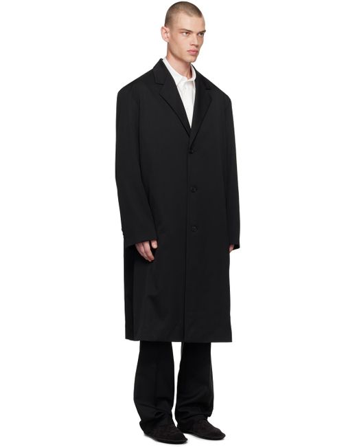 The Row Black Argo Coat for men