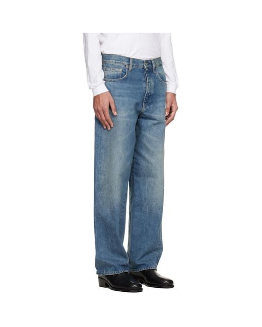 sunflower Blue Wide Twist Jeans for men