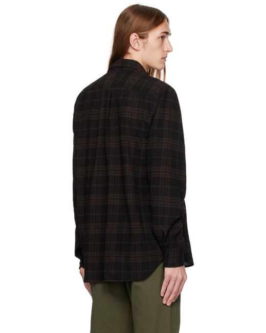 Norse Projects Black & Brown Algot Shirt for men