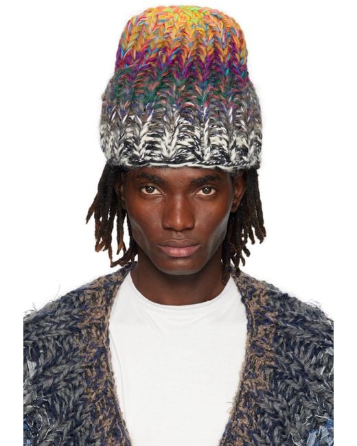 Bless Multicolor Nº65 Degradé Knittedhat Ii Beanie for men