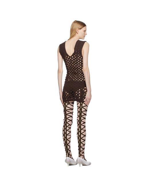 Sinéad O'Dwyer Black Squiggle Minidress