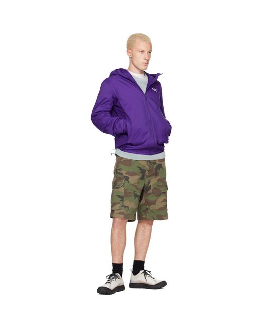 Arc'teryx Purple Atom Hoody Jacket for men