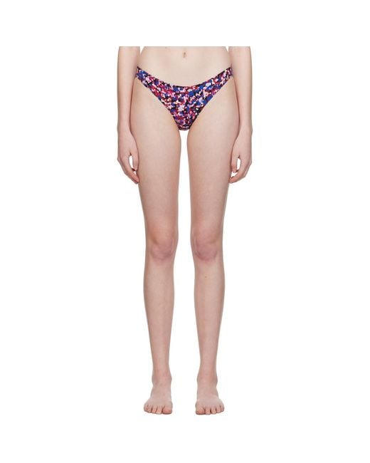 Isabel Marant Multicolor Pink & Blue Saly Bikini Bottoms