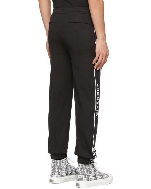 Givenchy Black Logo Lounge Pants for men
