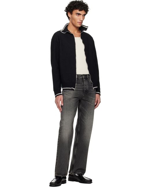 sunflower Black Loose Jeans for men