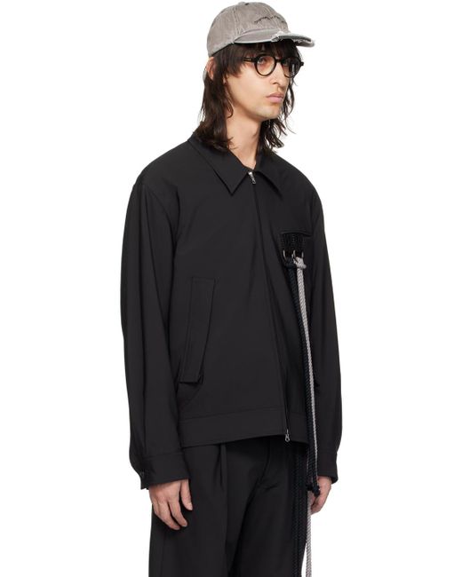 Song For The Mute Black Coach Jacket for men