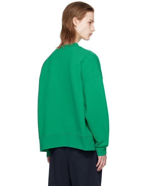Palm Angels Green 'the Palm' Sweatshirt for men