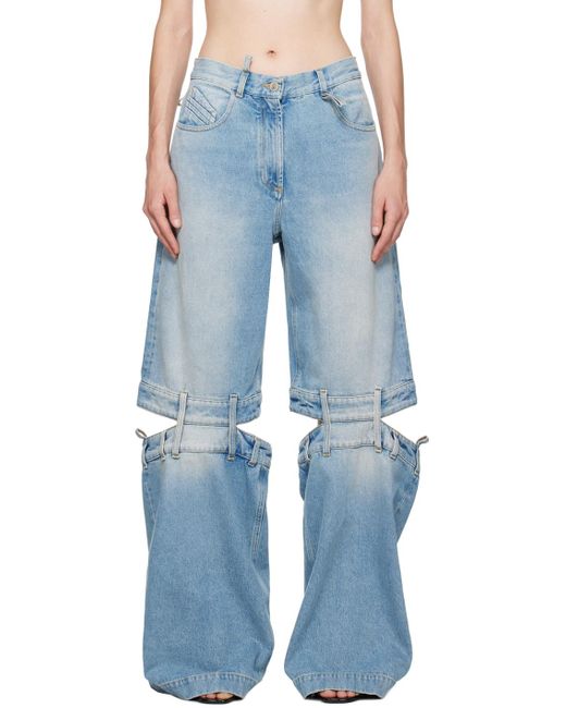 The Attico Blue Long Jeans
