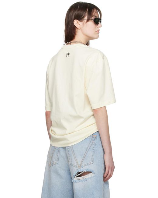 MARINE SERRE Off-white Graphic T-shirt