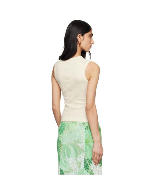 Flore Flore Green Off- Esmé Tank Top