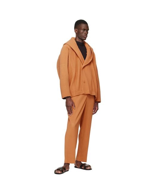 Homme Plissé Issey Miyake Brown Monthly Colors March Jacket for men