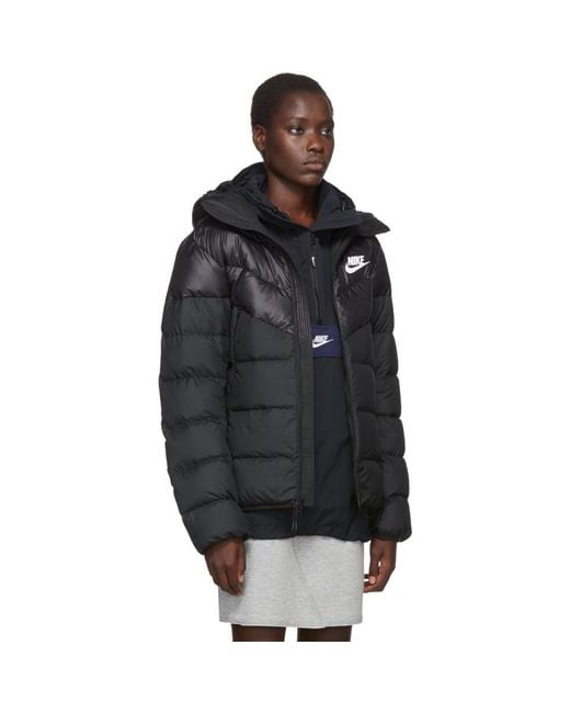 Nike Black Down Windrunner Jacket for Men | Lyst