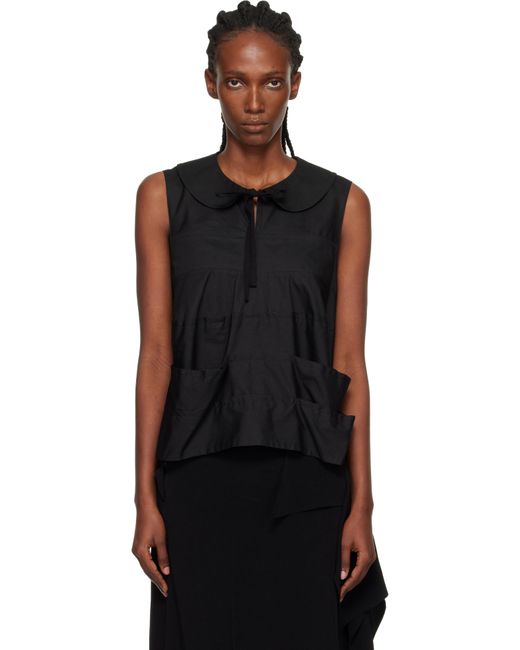 Tao Comme Des Garçons Black Cotton Broad Top