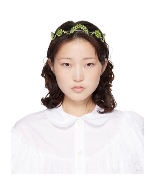 Simone Rocha Natural Scalloped Sepal Headband