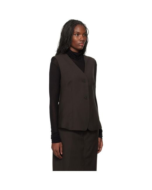 Holzweiler Black Kiko Wool Vest