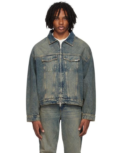 Represent Black R4 Denim Jacket for men