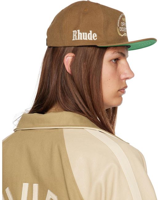 Rhude Brown 'desert Team' Cap for men