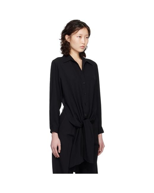 MM6 by Maison Margiela Black Dual-Wear Shirt