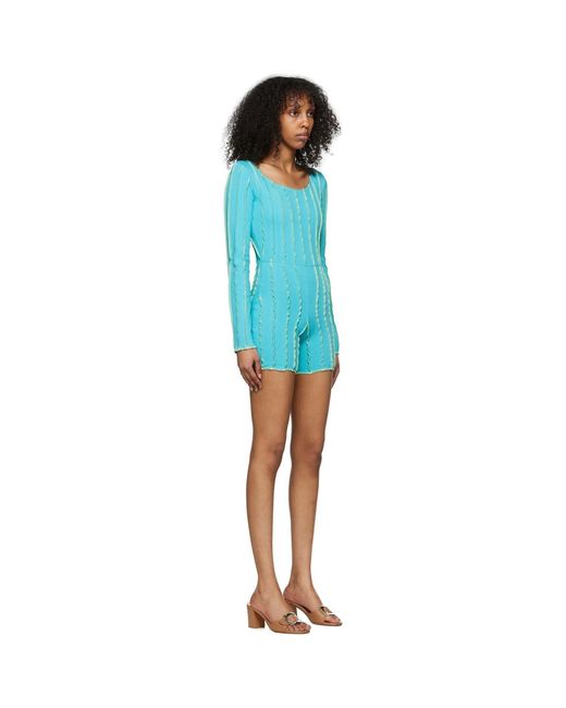 Helenamanzano Blue Ssense Exclusive Carmen Jumpsuit