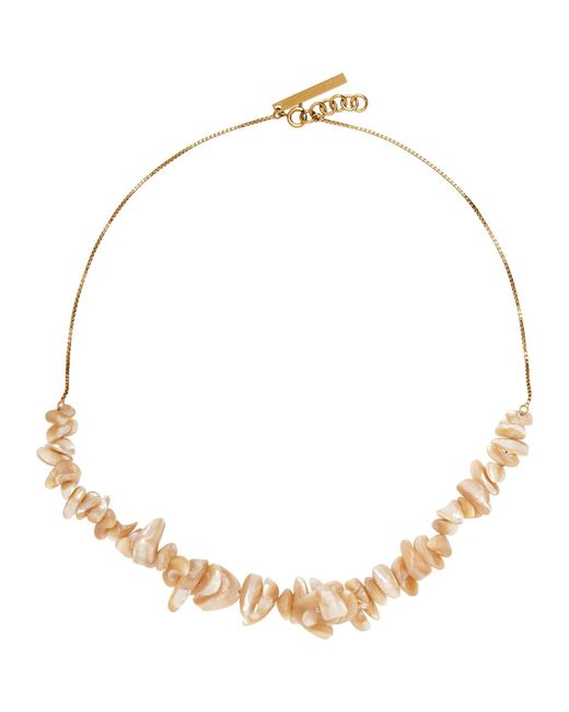 Dries Van Noten Metallic Shell Necklace