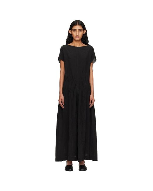 Studio Nicholson Black Simos Midi Dress