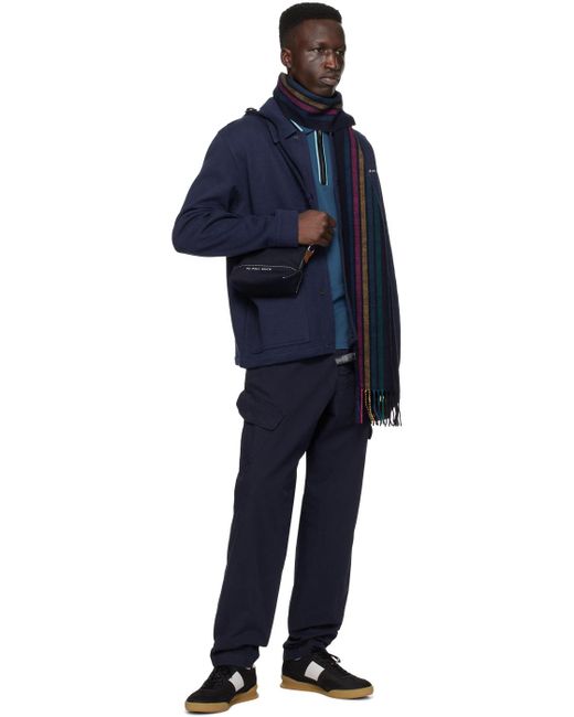 Écharpe bleu marine à rayures sports PS by Paul Smith pour homme en coloris Black