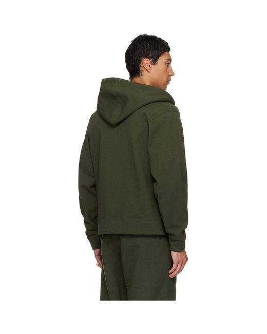 Veneda Carter Green Ssense Exclusive Zip-Up Hoodie for men