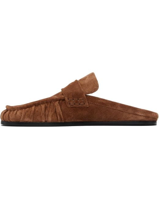 Jil Sander Black Tan Moc Toe Loafers
