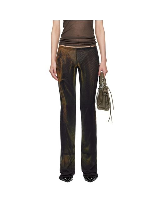 Jean Paul Gaultier Black Ssense Exclusive Printed Acid Water Lounge Pants