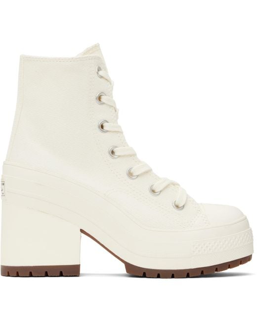 Converse White Chuck 70 De Luxe Heel High Top Sneakers